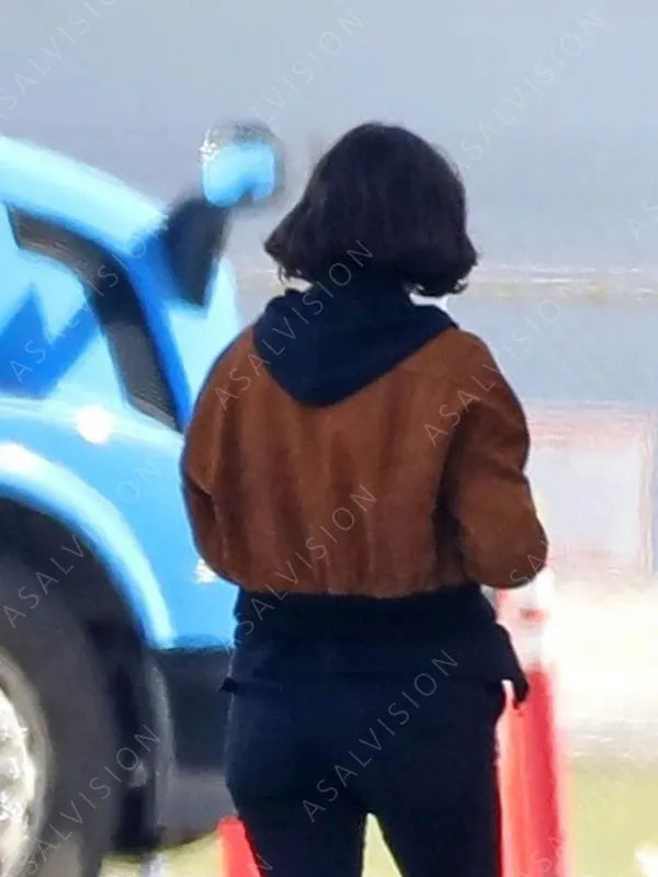 Ana De Armas The Gray Man 2022 Dani Miranda Brown Bomber Jacket