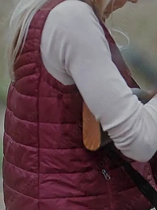 Angie Milliken Movie The Red 2024 Maroon Vest