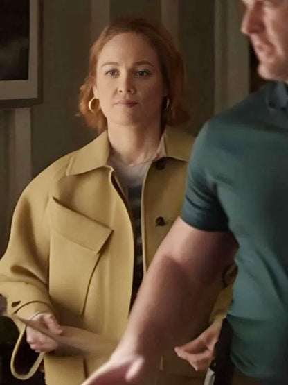 Angie Polaski Will Trent S03 Erika Christensen Brown Trench Coat