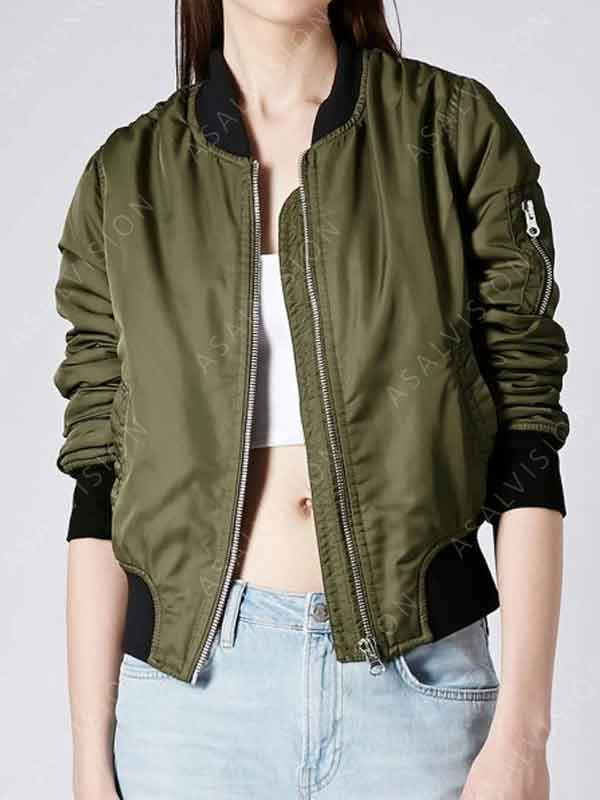 Ani Bezzerides TV Series True Detective Rachel McAdams Green Bomber Jacket