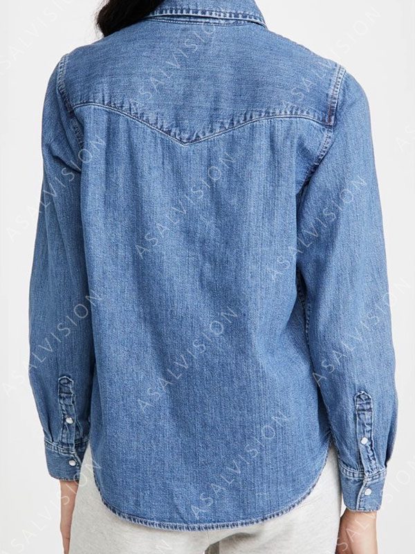 Annabeth Gish Tv Series Midnight Mass Sarah Gunning Denim Jacket
