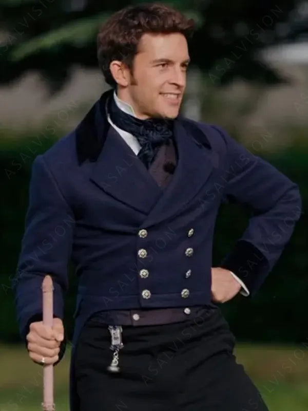 Anthony Bridgerton Bridgerton Season 2 Jonathan Bailey Blue Tailcoat
