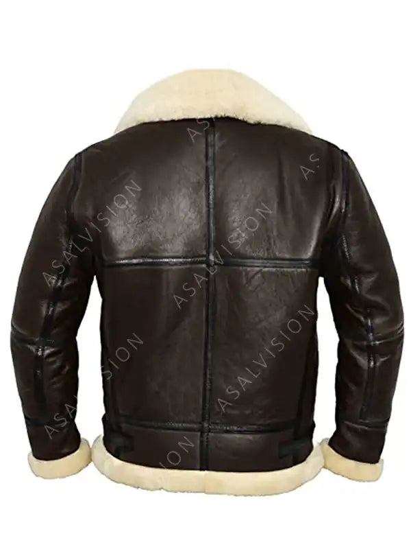 Anthony Dark Brown Shearling Leather Jacket
