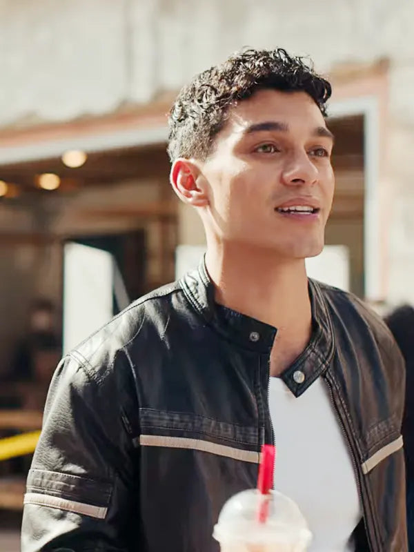 Anthony Keyvan XO Kitty S02 Episode 5 Q Black Leather Jacket