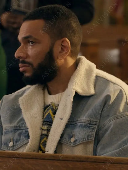 Antoine Jordan Shearling Denim Jacket