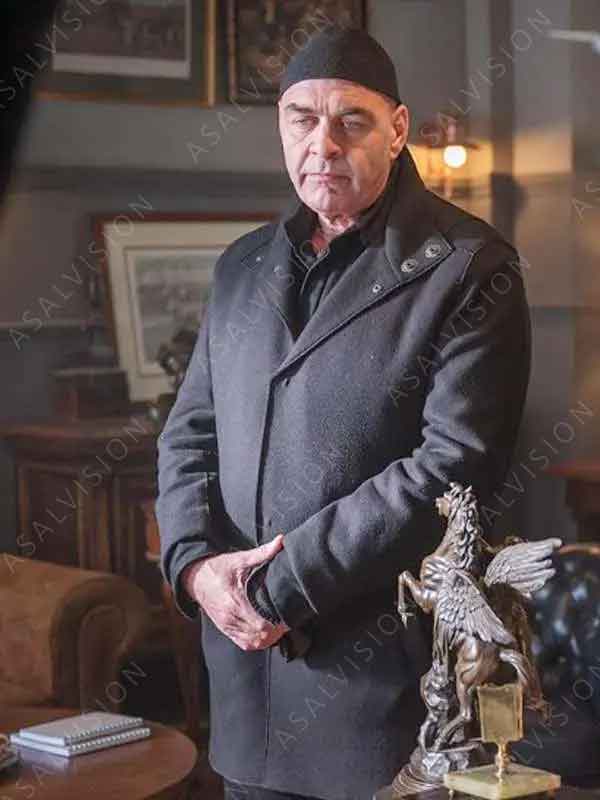 April X 2024 Marius Chivu Black Wool Coat