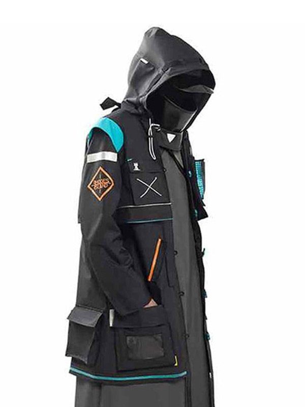 Arknights Doctor Black Hooded Cosplay Coat