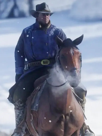 Arthur Morgan Game Red Dead Redemption 2 Roger Clark Blue Coat