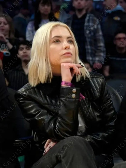 Ashley Benson Leather Black Jacket