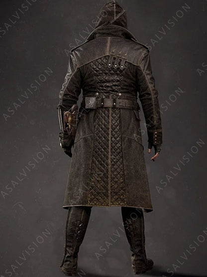 Assassin's Creed Syndicate Trench Leather Quilted Coat