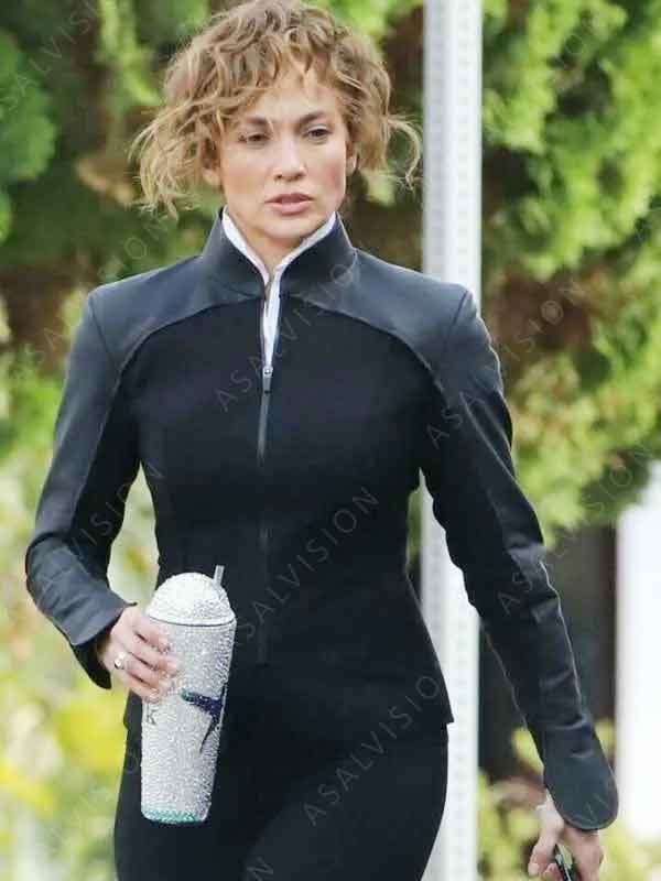 Atlas 2024 Jennifer Lopez Black Jacket