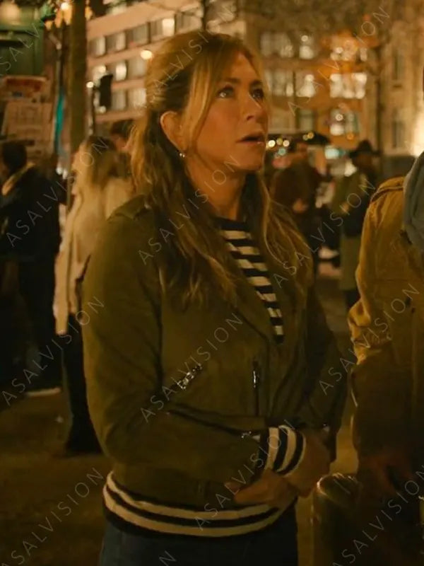 Audrey Spitz Murder Mystery 2 Jennifer Aniston Biker Jacket