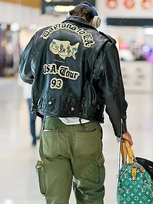 Avirex Daytona to L.A USA Tour 93 Jacob Elordi Leather Jacket