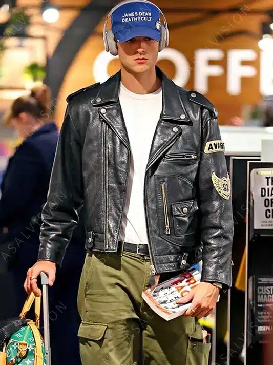 Avirex Jacob Elordi Leather Jacket