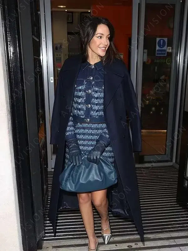 BBC Radio 2 Studios 2024 Michelle Keegan Blue Coat