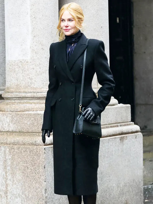 Babygirl 2024 Nicole Kidman Black Trench Coat