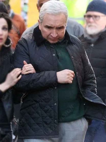 Back To Black 2024 Mitch Winehouse Black Quilted Jacket