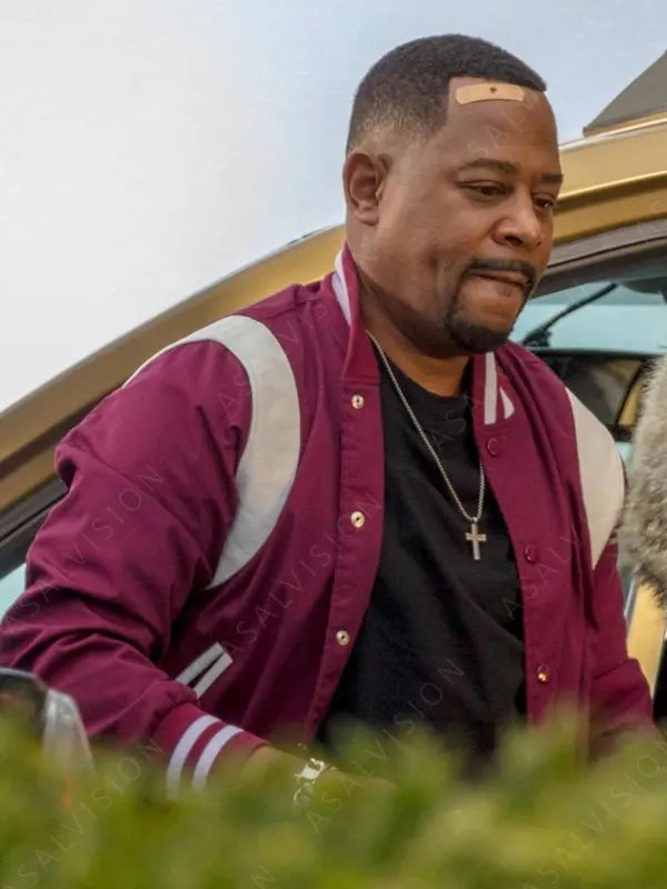 Bad Boys for Life Marcus Burnett Maroon Varsity Jacket