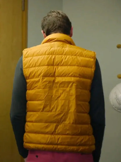 Bad Sisters S01 Claes Bang Yellow Puffer Vest