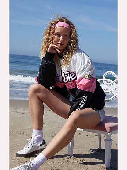 Barbie Speedway Motorcycle Bomber Jacket