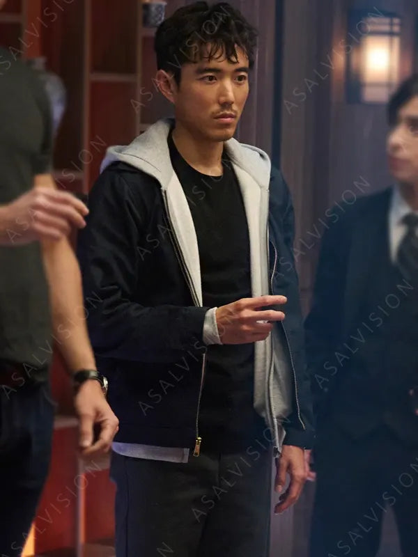 Ben Hargreeves The Umbrella Academy S04 Justin H. Min Navy Blue Jacket