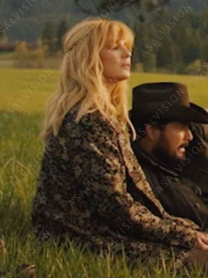 Beth Dutton Floral Blazer Coat