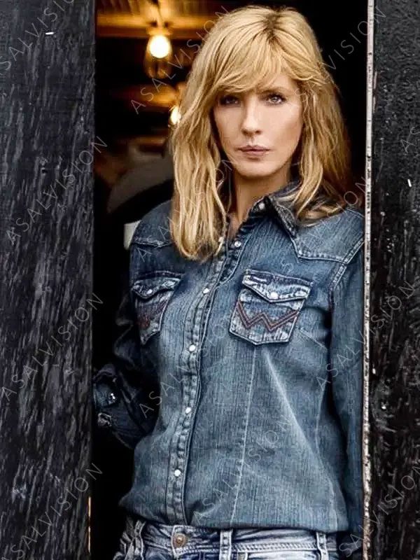 Beth Dutton Yellowstone Kelly Reilly Denim Jacket