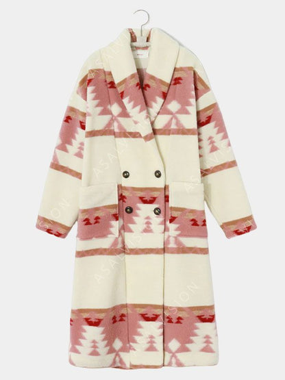 Beth Dutton Yellowstone Season 5 Pink Printed Coat