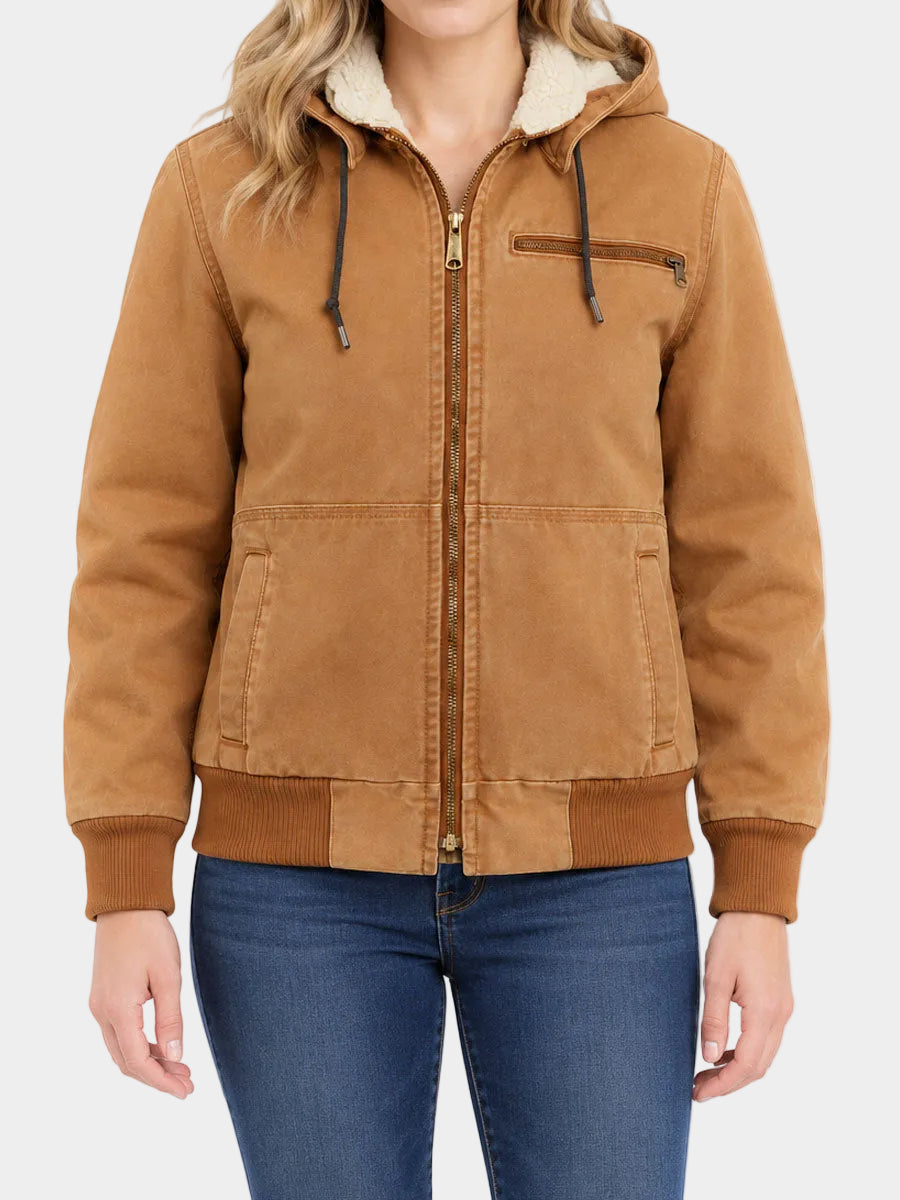 Beth Dutton brown bomber jacket