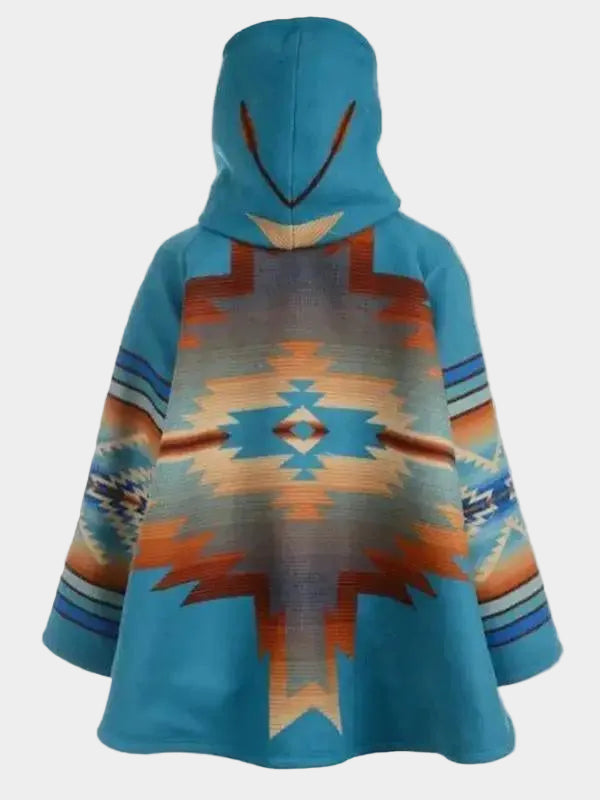 Beth Dutton Yellowstone Blue Poncho