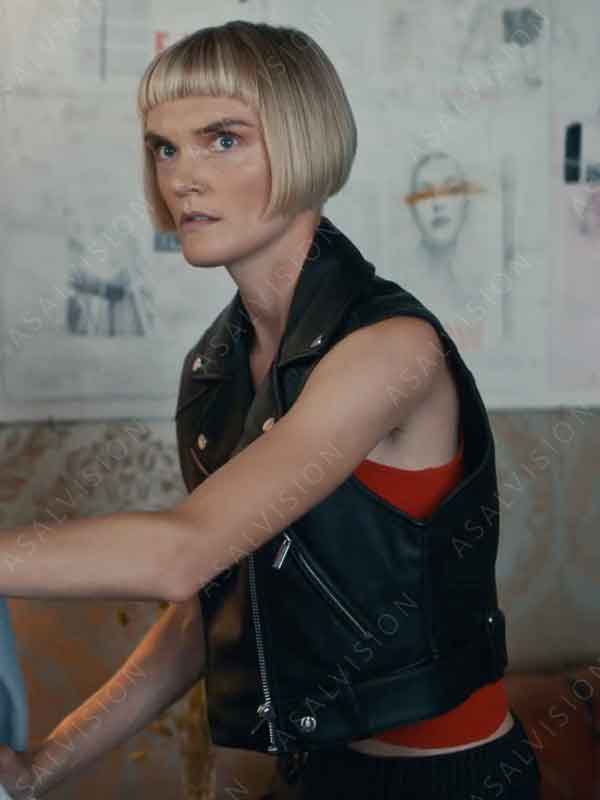 Betty Geek Girl 2024 Hebe Beardsall Black Leather Vest