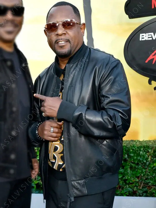 Beverly Hills Cop Axel F Premiere Martin Lawrence Leather Jacket