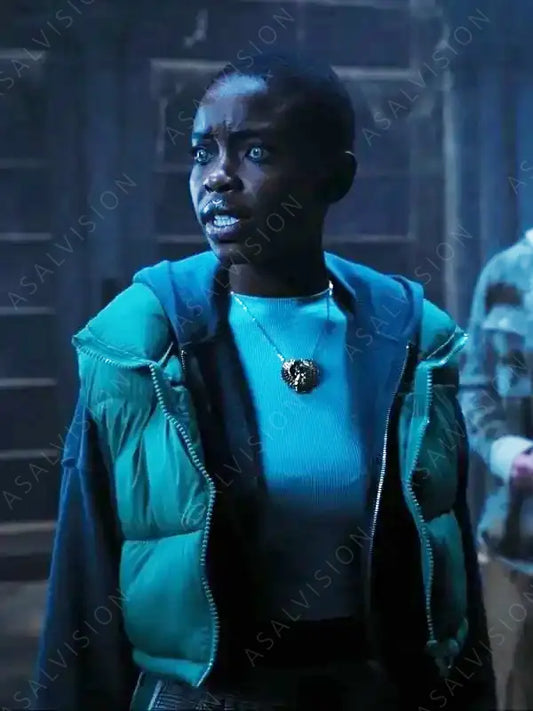 Bianca Barclay Wednesday Puffer Green Vest