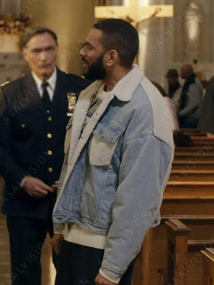 Biko Eisen-Martin East New York 2023 Antoine Jordan Shearling Denim Jacket