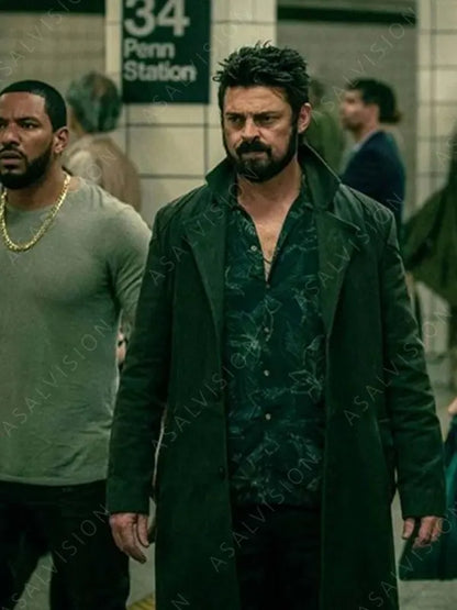 Billy Butcher The Boys Karl Urban Trench Black Coat
