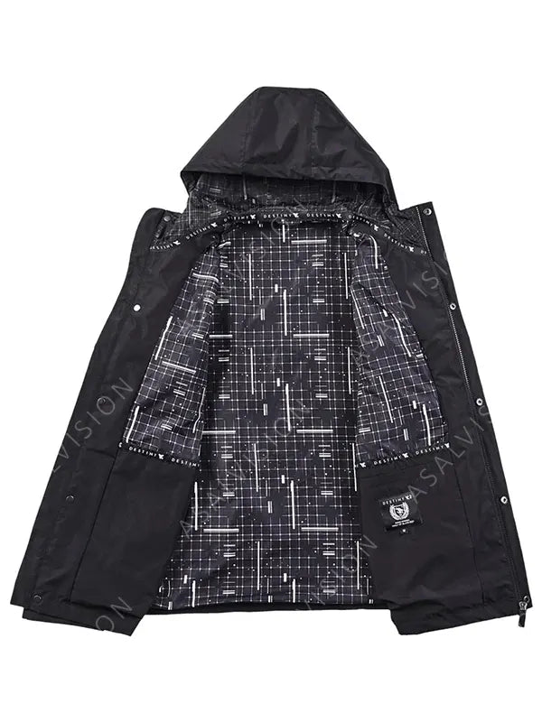 Black Hooded Jacket