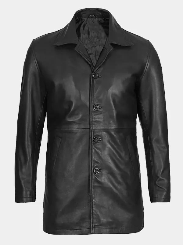 Black Long Leather Jacket