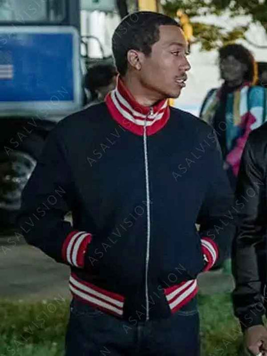 Black Mafia Family Season 2 Big Meech Blue Bomber Jacket