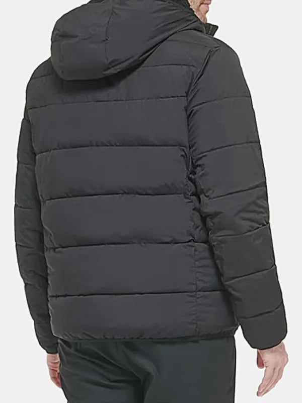Black Puffer Sherpa Jacket