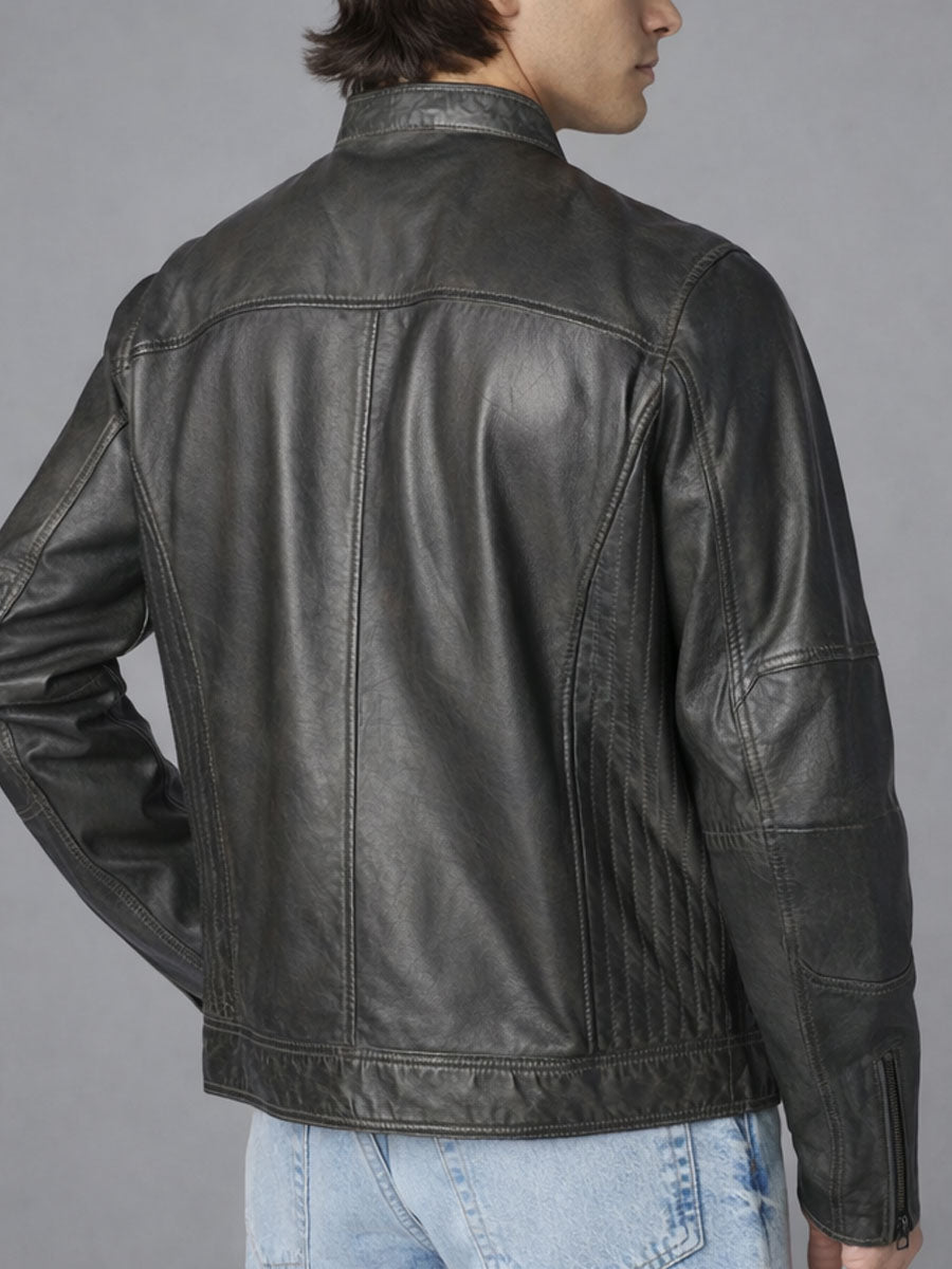 Ravorn Vintage Black Racer Jacket