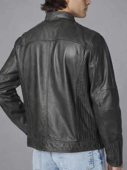 Ravorn Vintage Black Racer Jacket