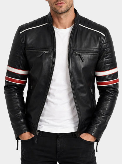 Black Leather Jacket For Men