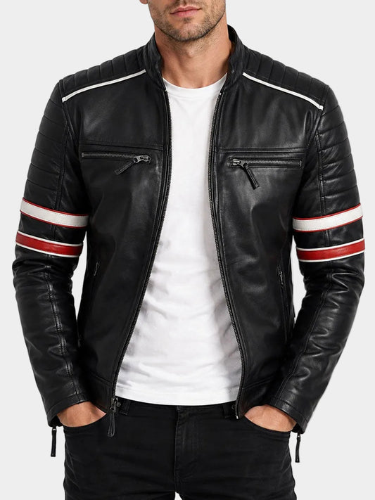 Black Leather Jacket For Men