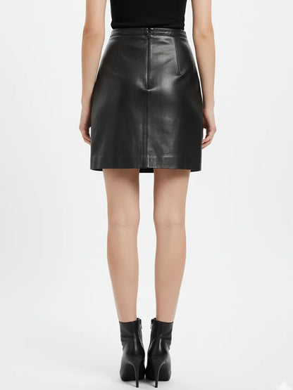Black Leather Skirt