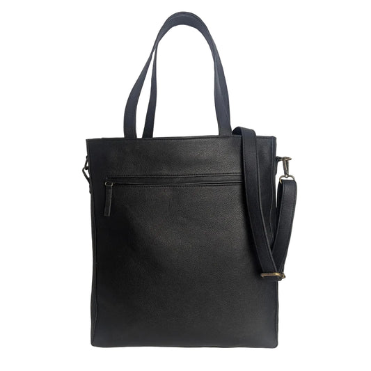Black Leather Tote Bag