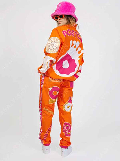 Boston Super Bowl Dunkin Donuts Dunkings Orange Tracksuit