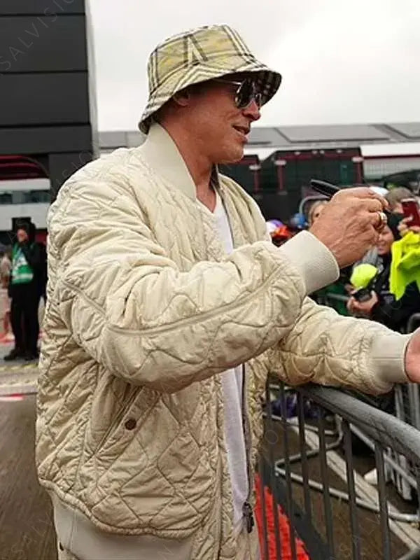 Brad Pitt Formula 1 (F1) 2025 Sonny Hayes Quilted Jacket