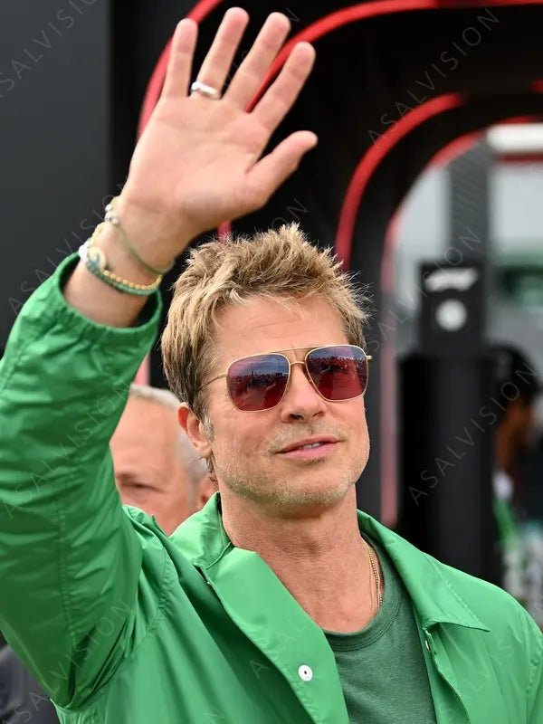 Brad Pitt Formula (F1) Grand Prix Green Jacket