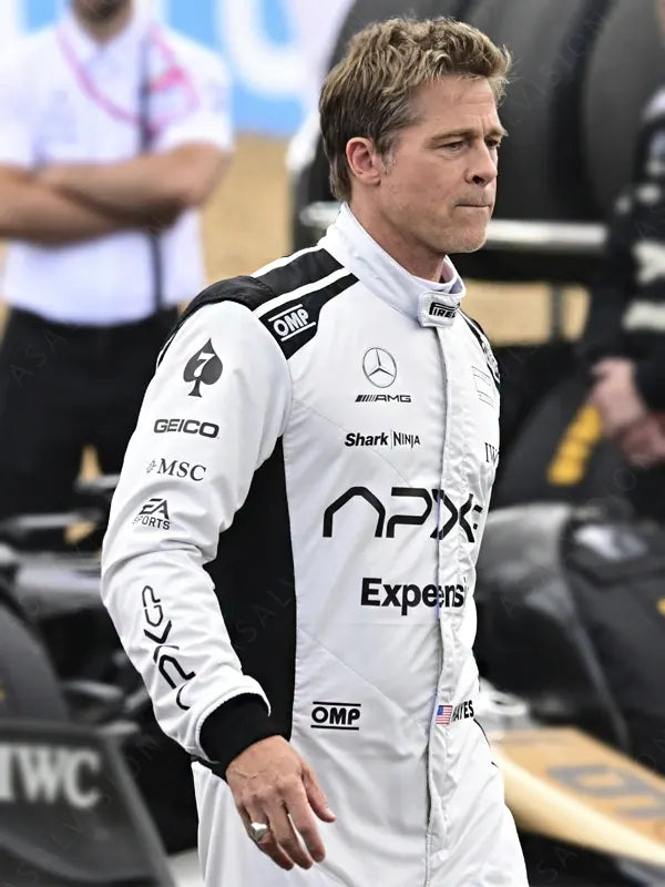 Brad Pitt Grand Prix Formula 1 (F1) APX GP Racing Leather Jacket