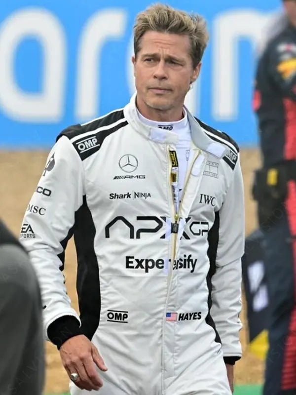 Brad Pitt Grand Prix Formula 1 (F1) APX GP Racing Leather Jacket